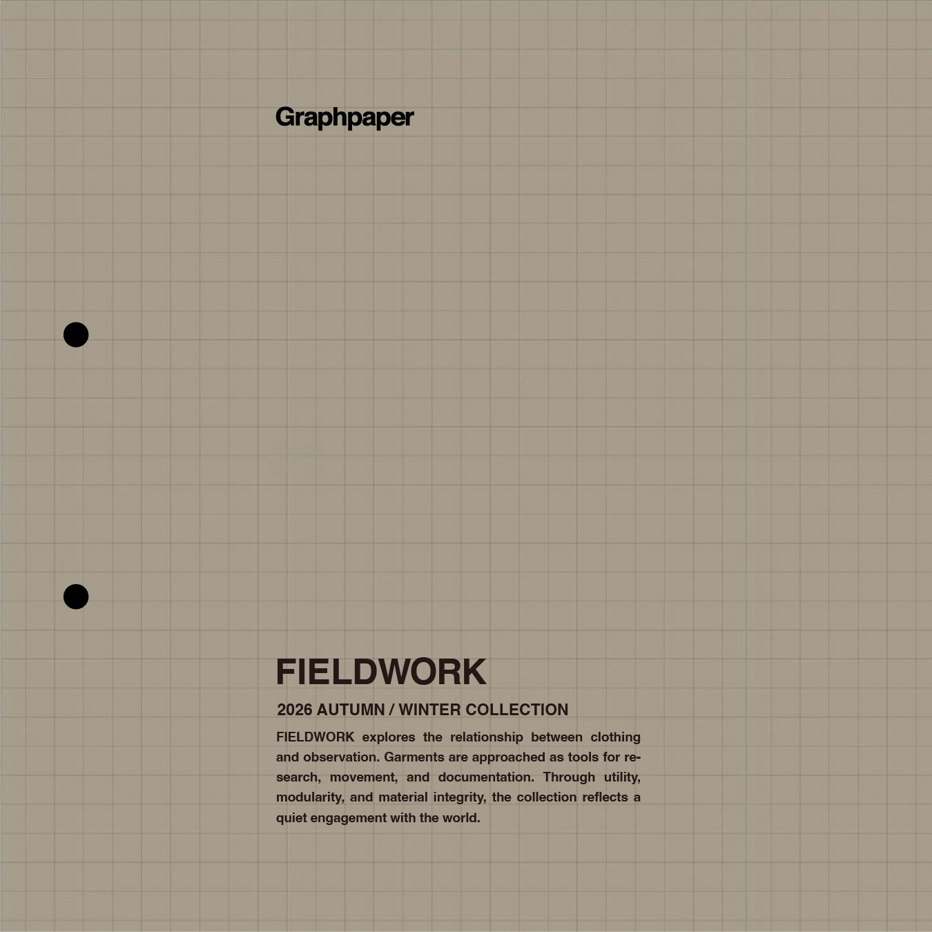 グラフペーパー 2026 A/W “FIELDWORK”