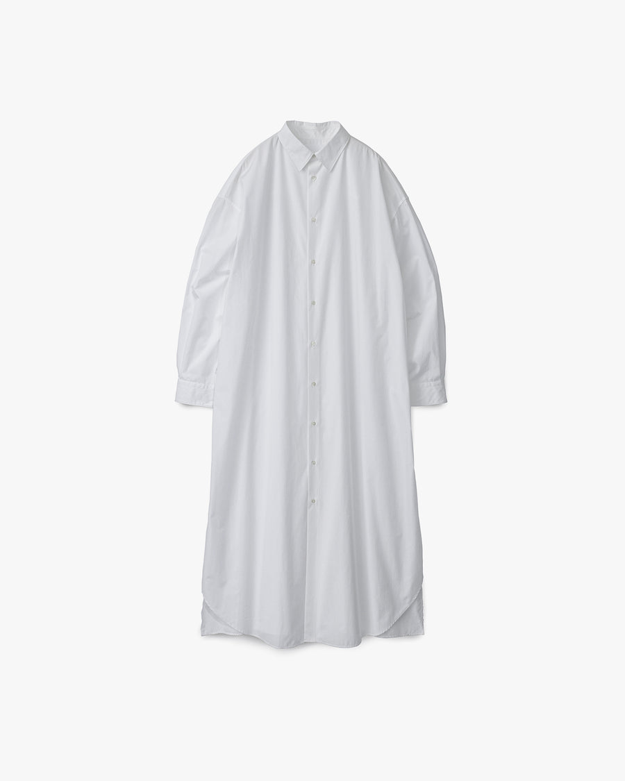 High Count Broad Oversized Regular Collar Shirt Dress