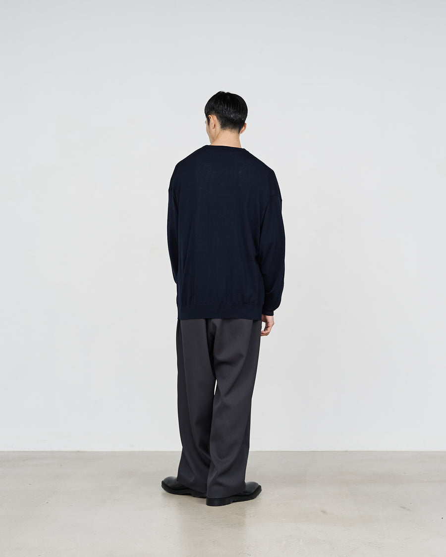 High Gauge V Neck Knit