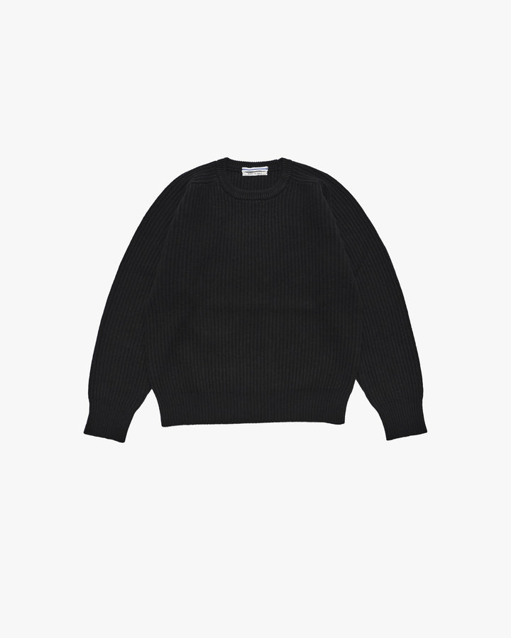 CASHMERE ＆ WOOL MAXI RIBBED RAGLAN SWEATER