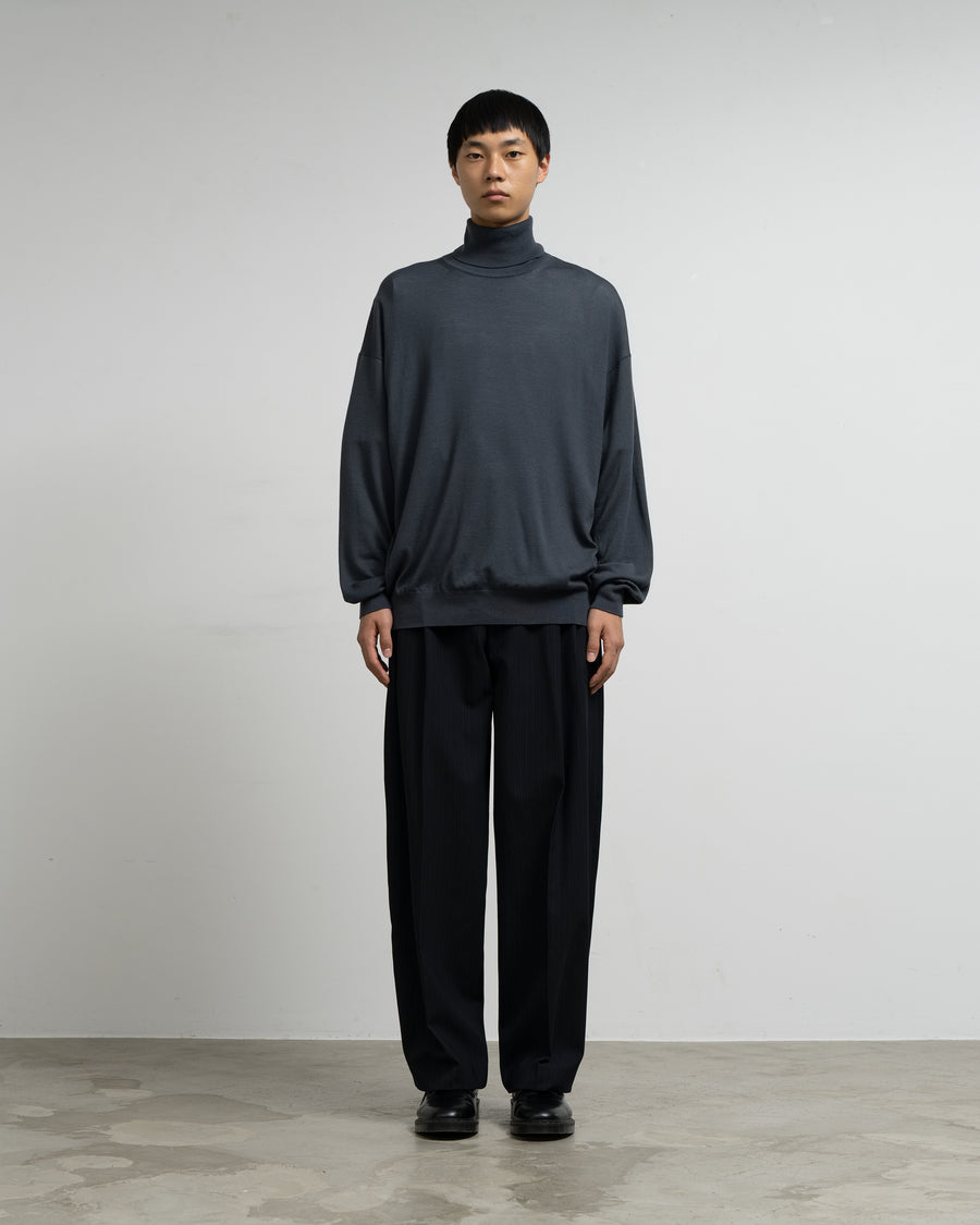 DOUBLE PLEATED WIDE PANTS