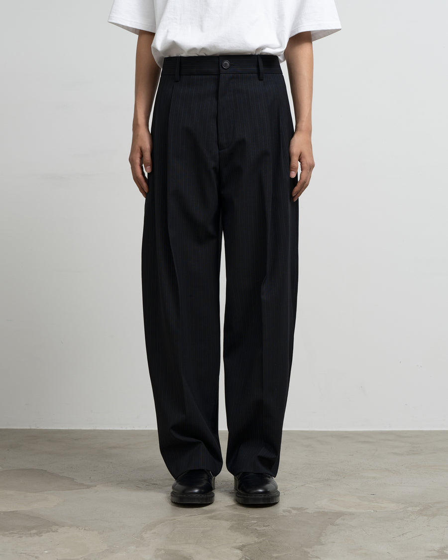 DOUBLE PLEATED WIDE PANTS