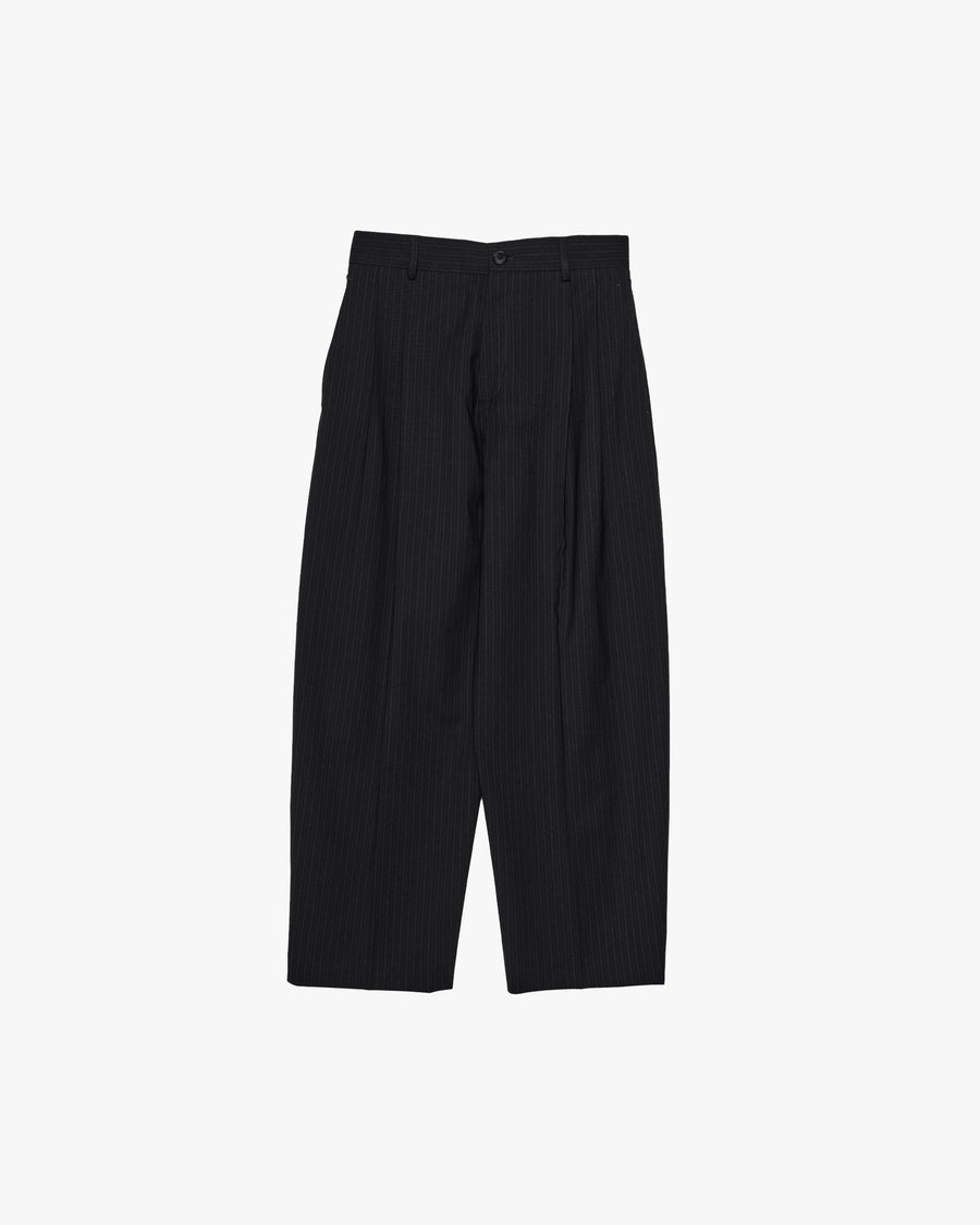 DOUBLE PLEATED WIDE PANTS