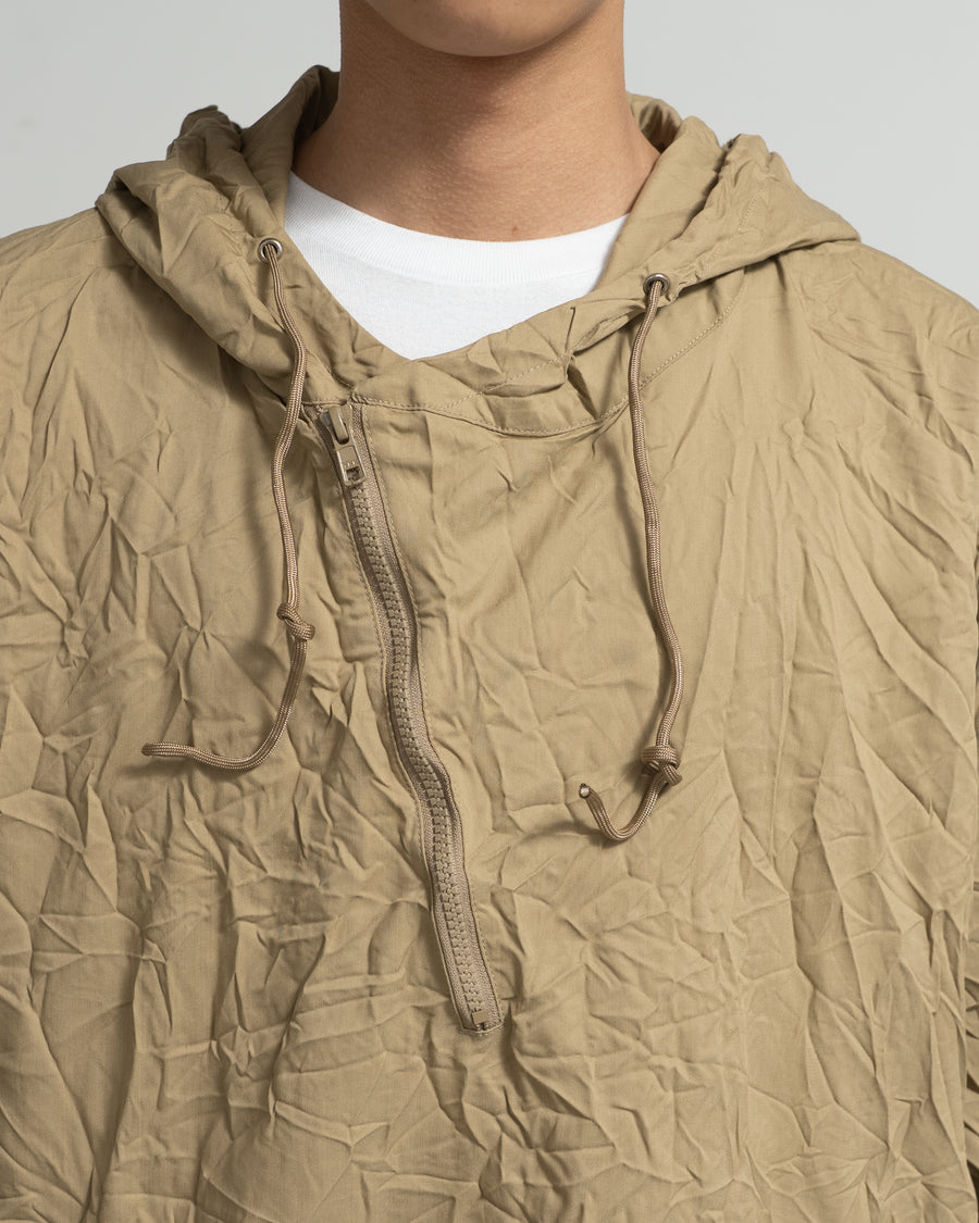 Half zip hoodie（crease finish）