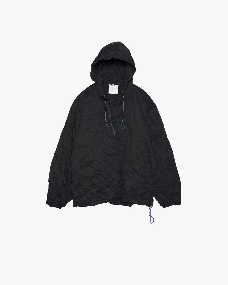 Half zip hoodie（crease finish）