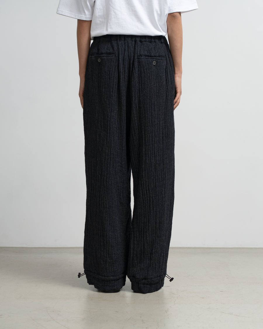 Hem gathers pants