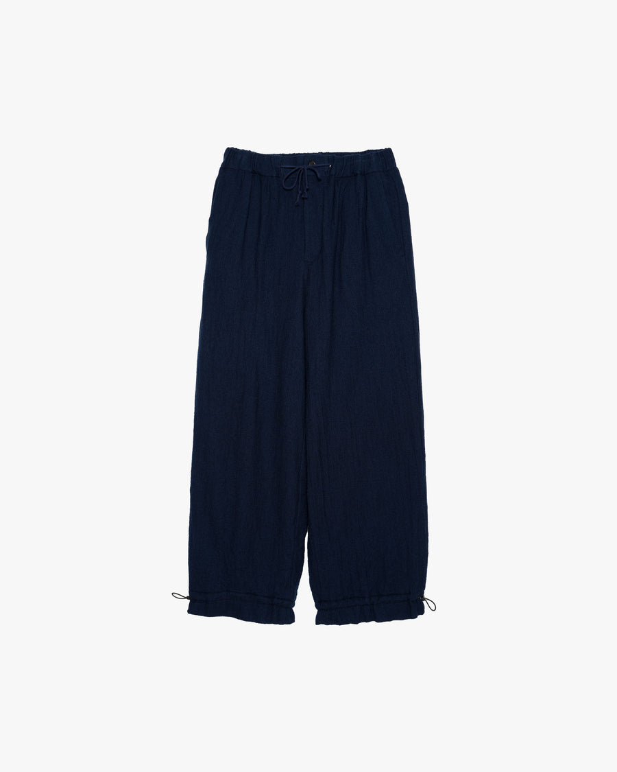 Hem gathers pants