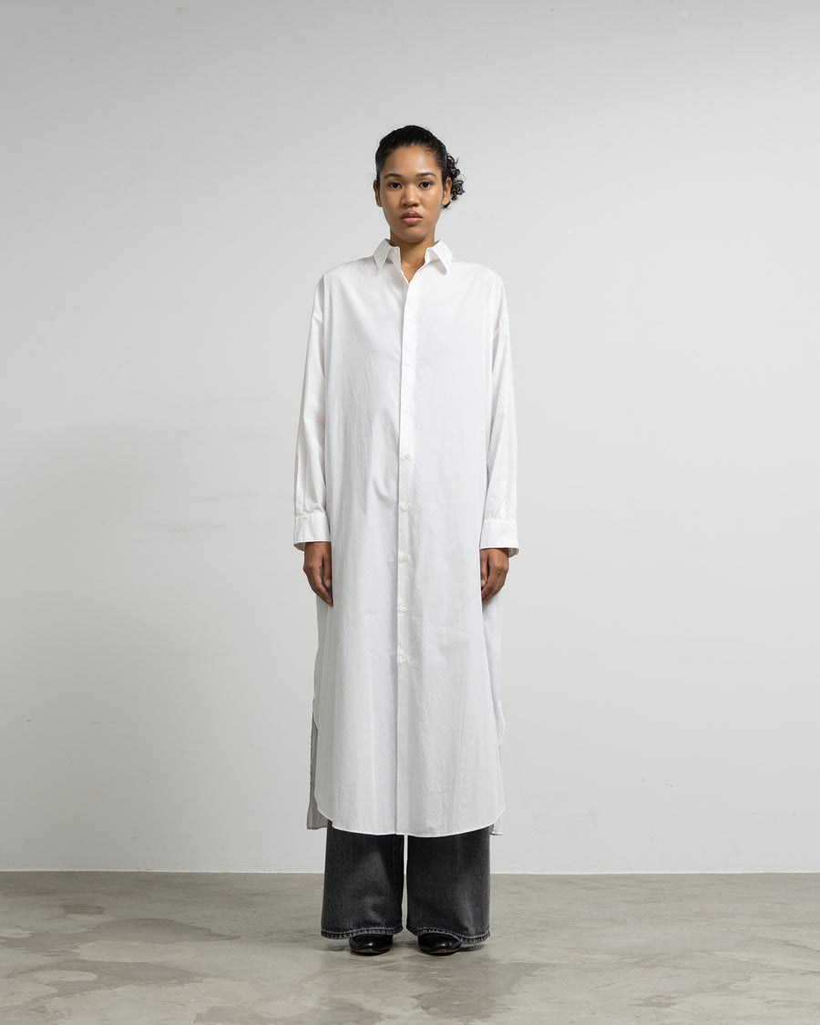 High Count Broad Oversized Regular Collar Shirt Dress