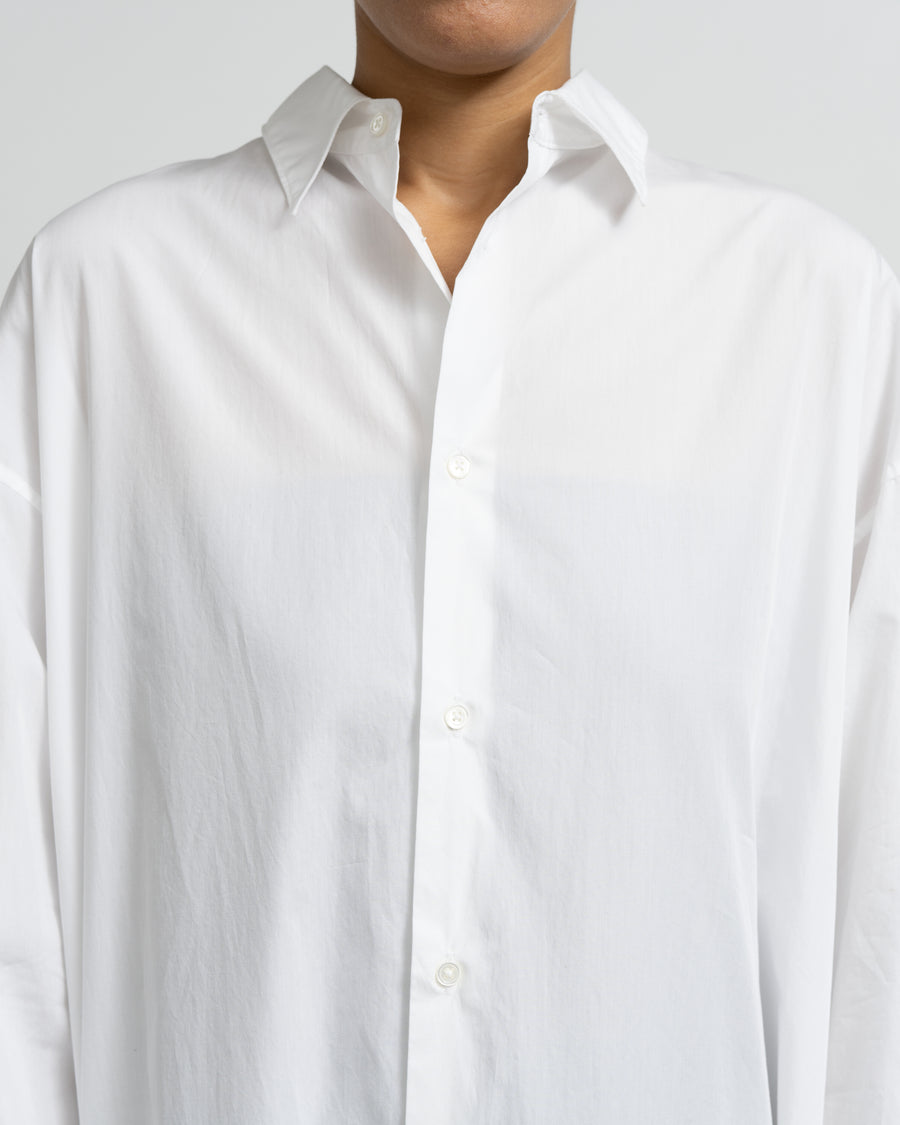 High Count Broad Oversized Regular Collar Shirt Dress