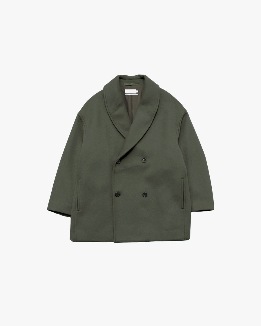 Light Melton Shawl Collar Coat [Women]