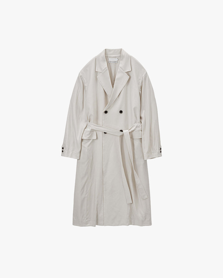 Viscose Cupro Back Satin Oversized Coat