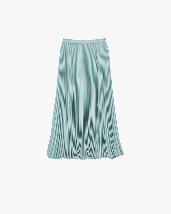 Satin Pleats Skirt
