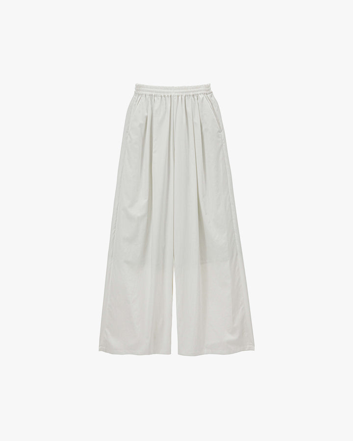 Viscose Cupro Back Satin Wide Trousers