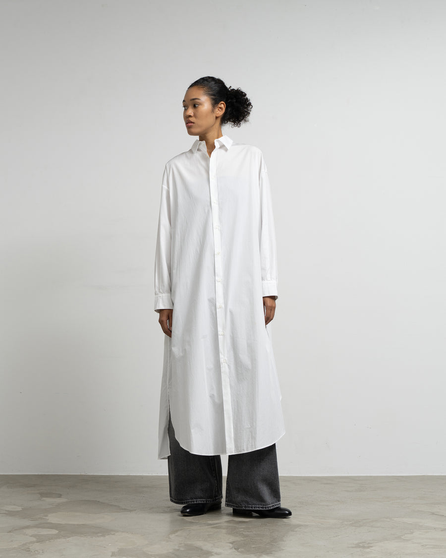 High Count Broad Oversized Regular Collar Shirt Dress
