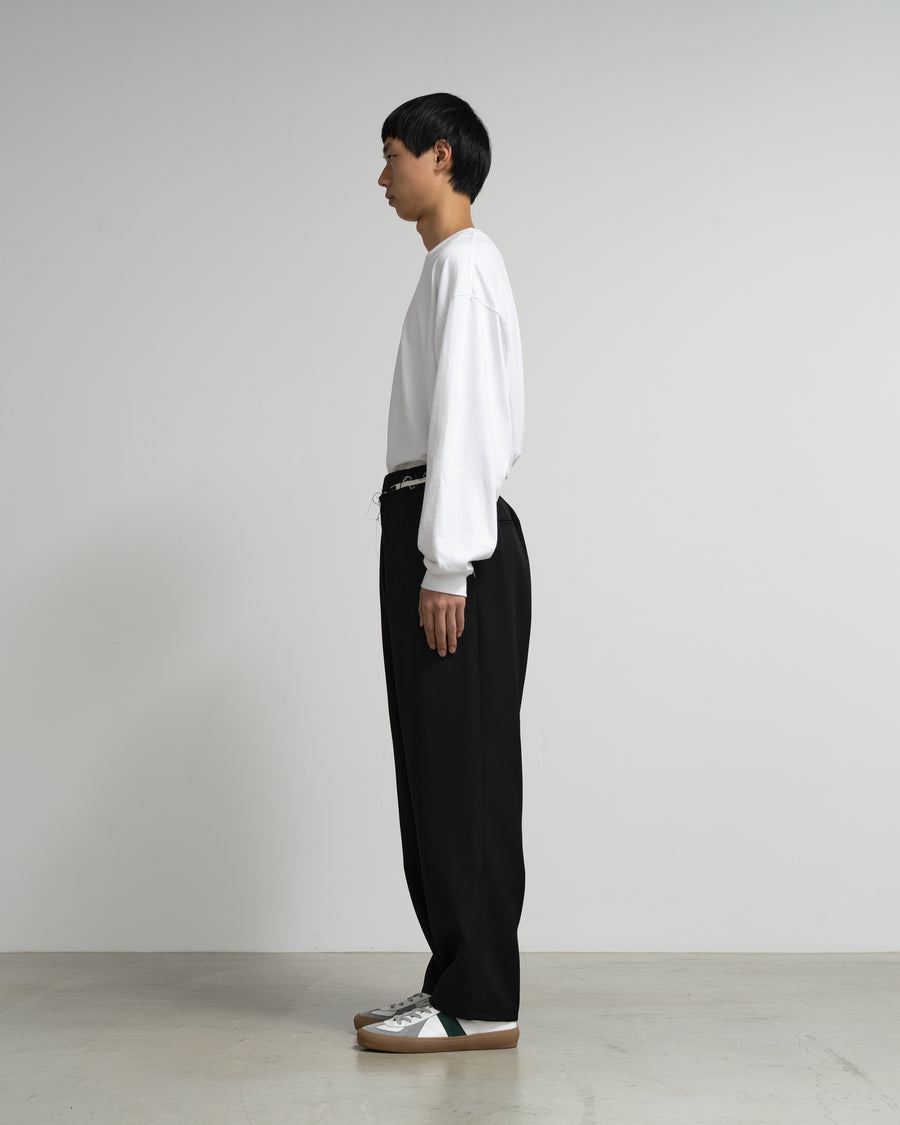 CF.GP Scale Off Wool Adjustable Tab Wide Pants