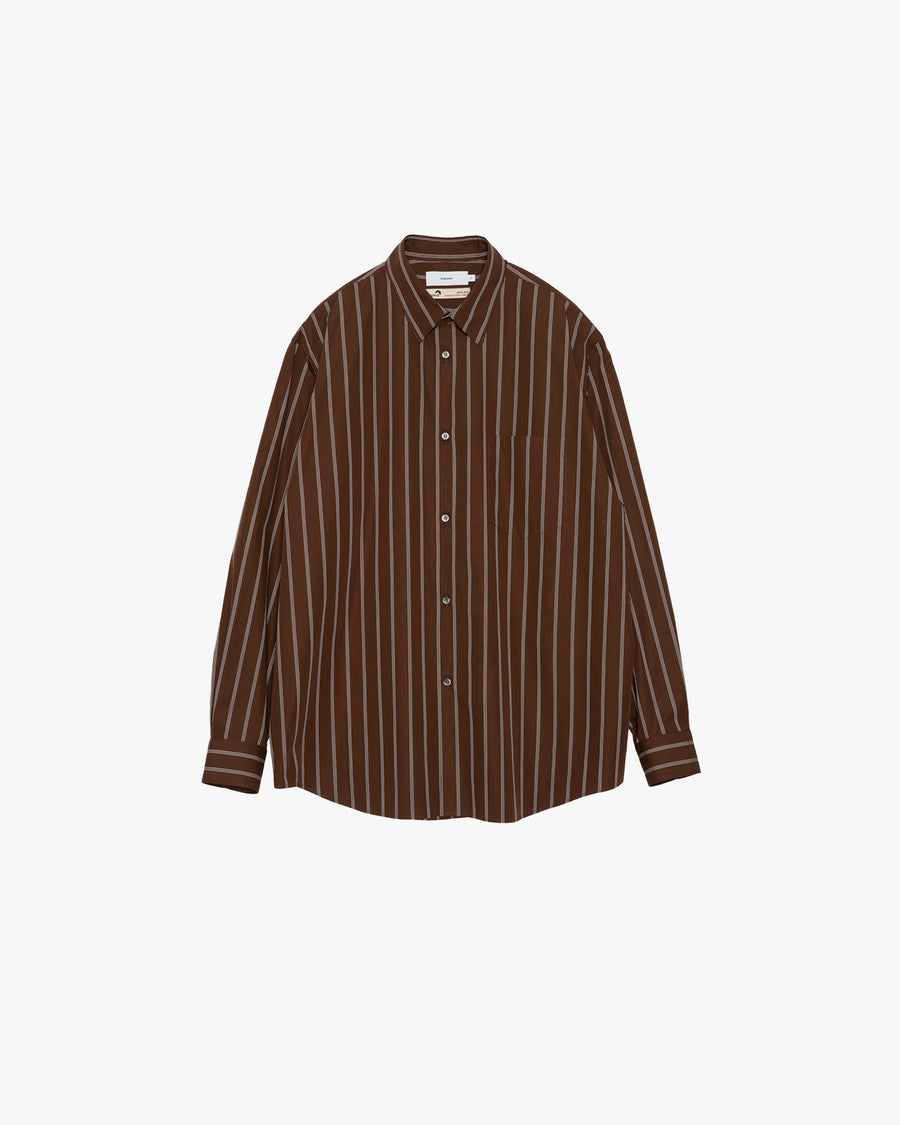 SIDOGRAS Stripe Regular Collar Shirt