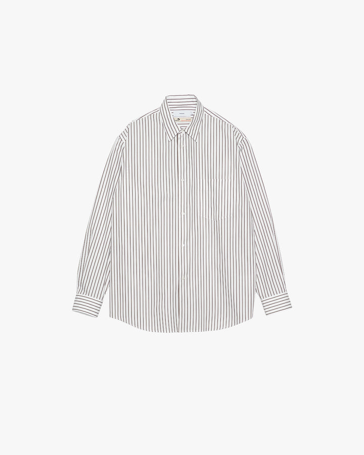 SIDOGRAS Stripe Regular Collar Shirt