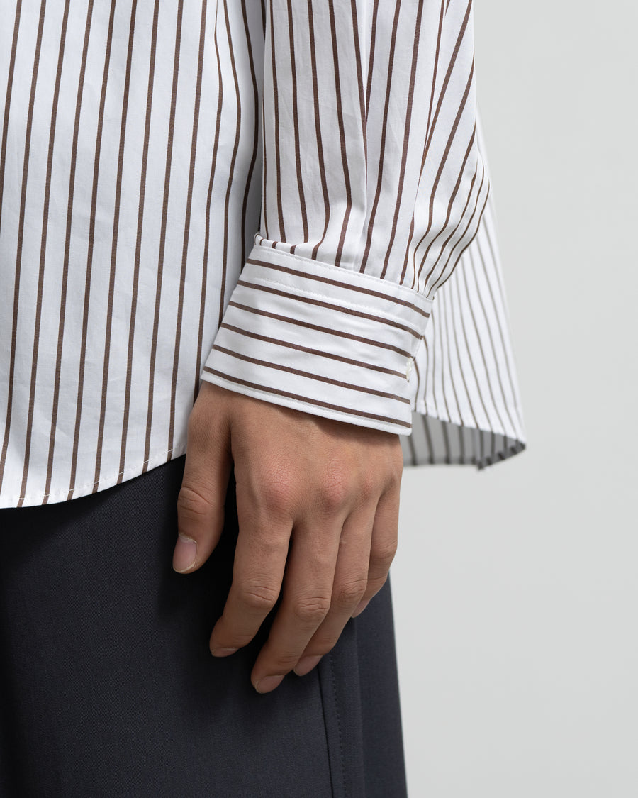 SIDOGRAS Stripe Regular Collar Shirt