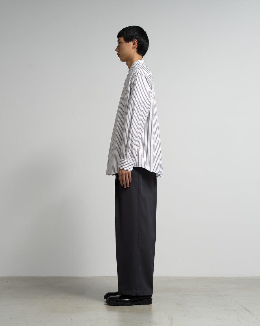 SIDOGRAS Stripe Regular Collar Shirt