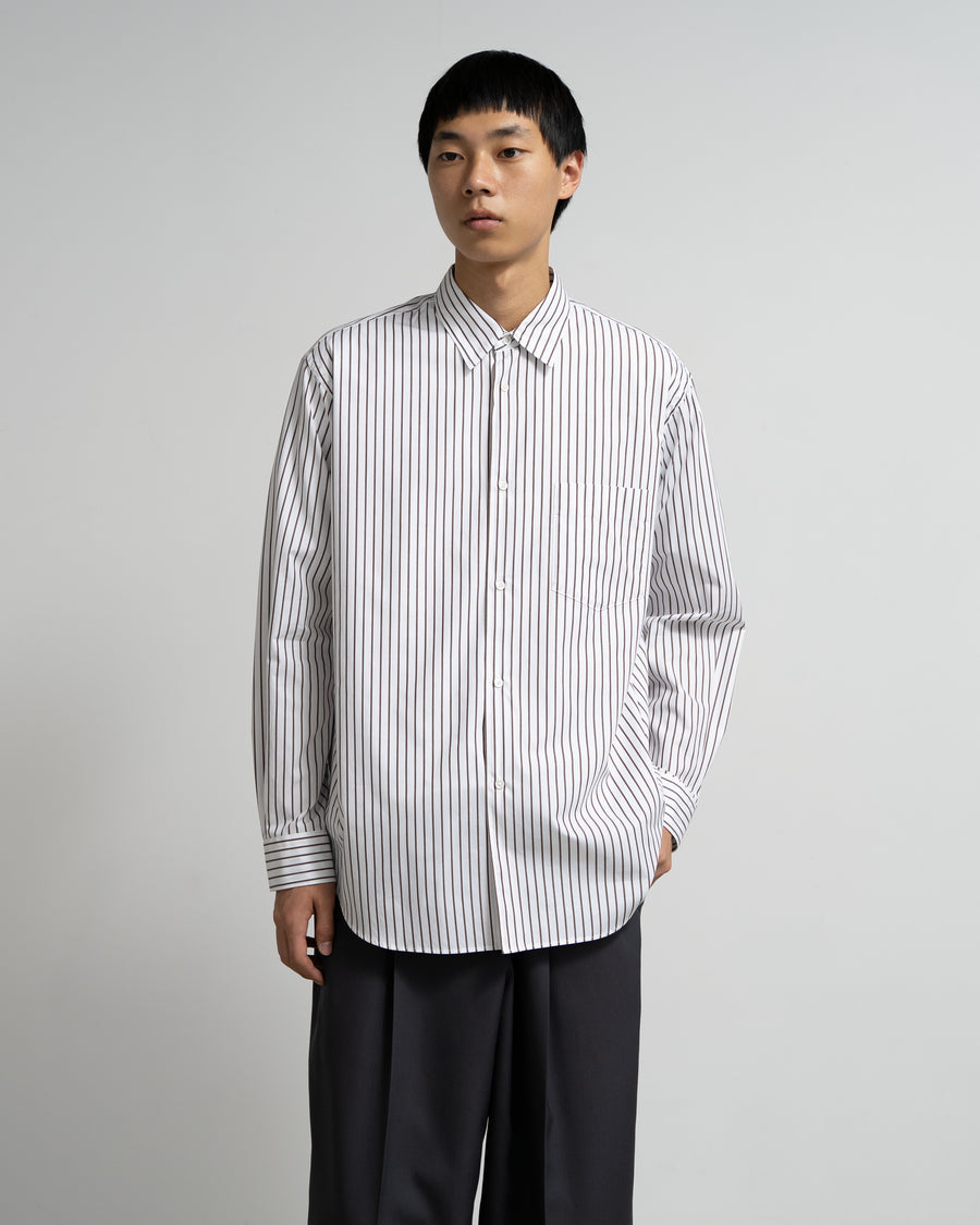 SIDOGRAS Stripe Regular Collar Shirt