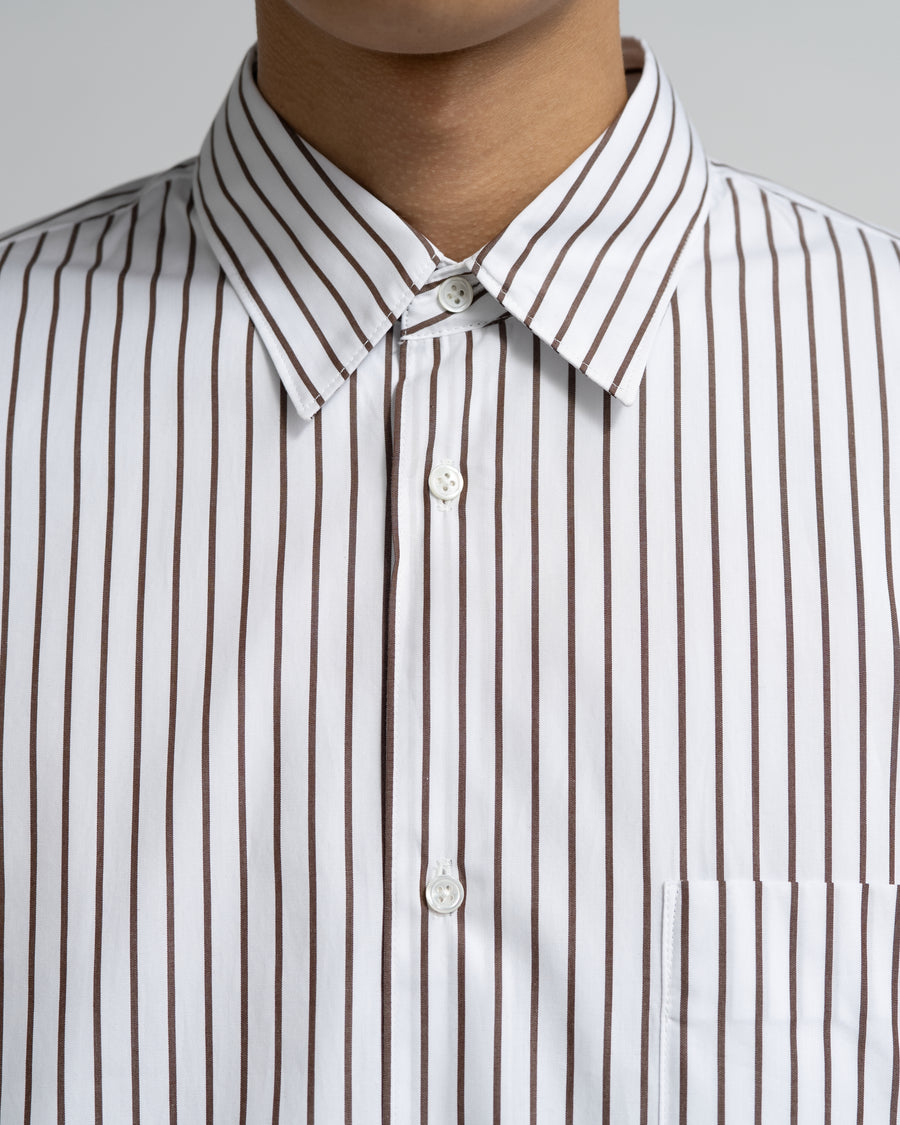 SIDOGRAS Stripe Regular Collar Shirt