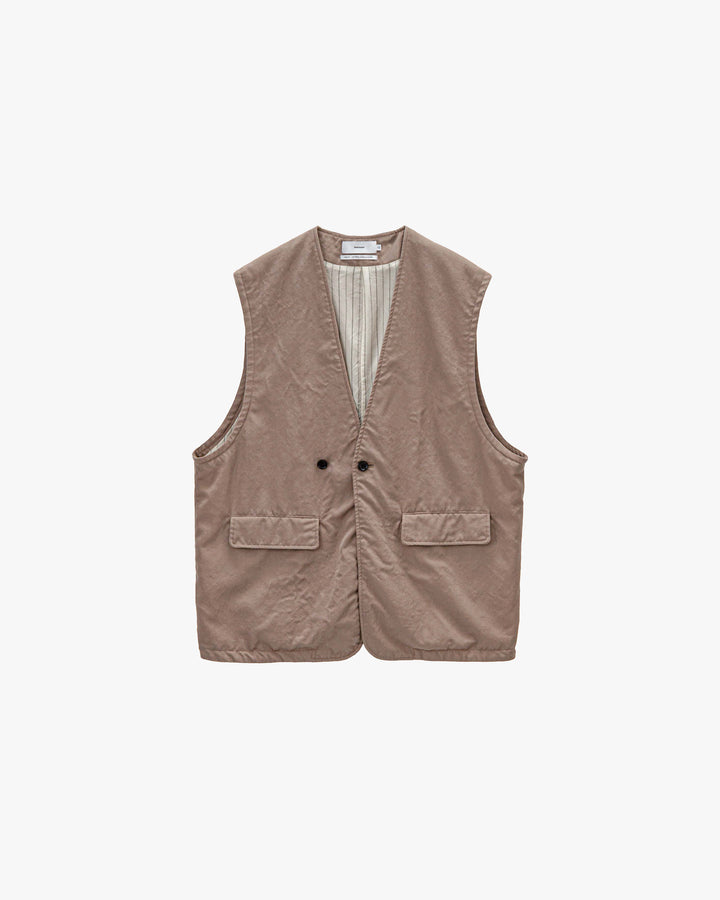 Fulled Wool Twill Adjustable Vest