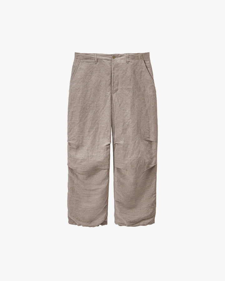Linen Cupro Hopsack Military Pants