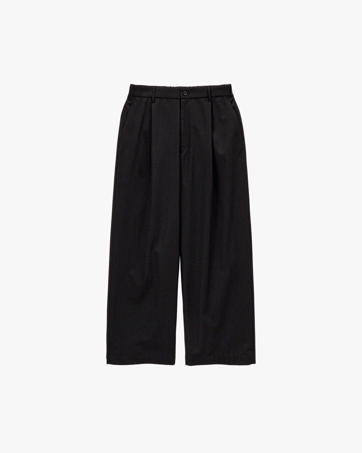 Techno Wool Twill Wide Tapered Trousers