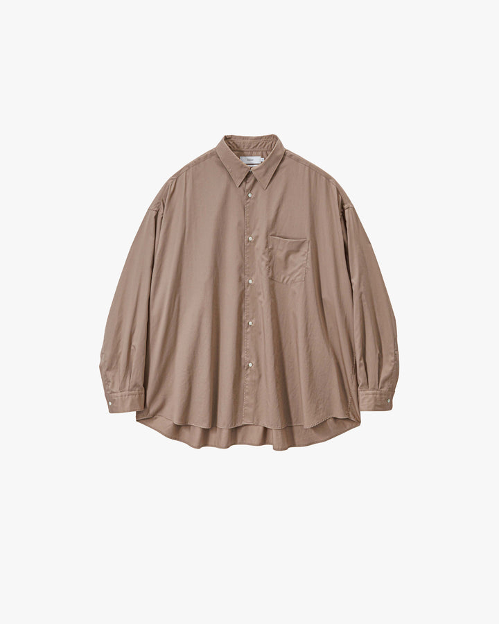-SALE- Silicon Poplin Oversized Regular Collar Shirt