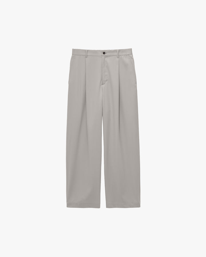 Techno Wool Twill Wide Tapered Trousers