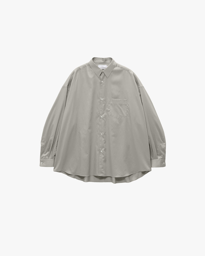 Silicon Poplin Oversized Regular Collar Shirt