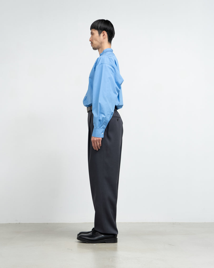 High Count Band Collar Shirt