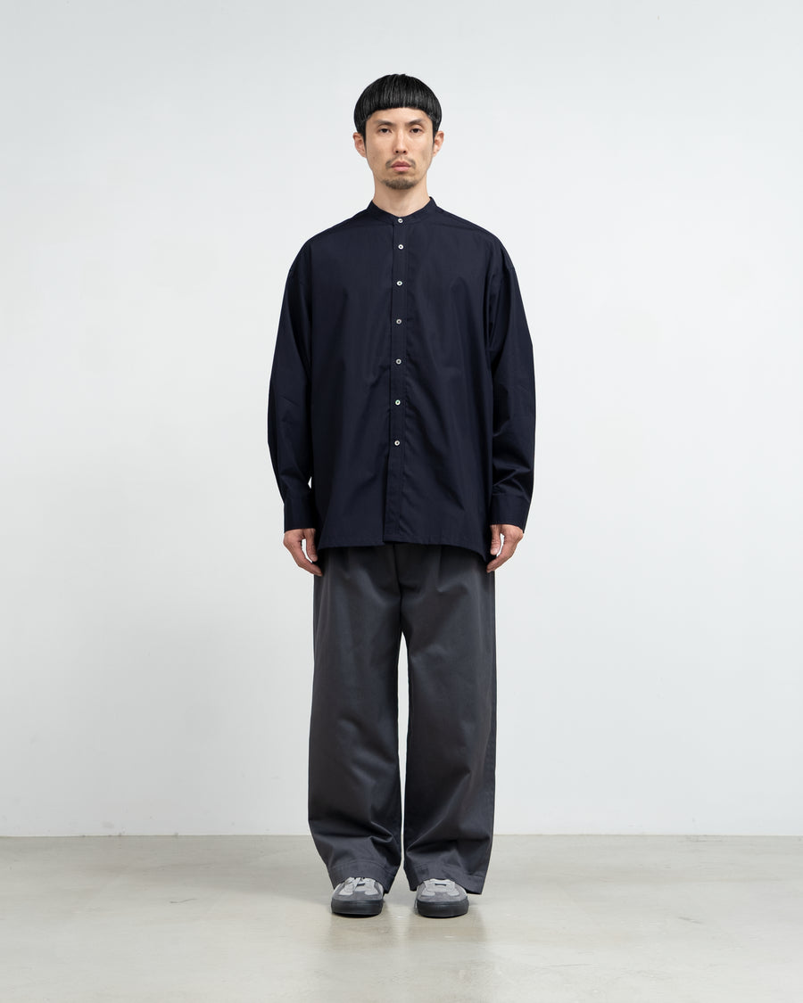 High Count Band Collar Shirt