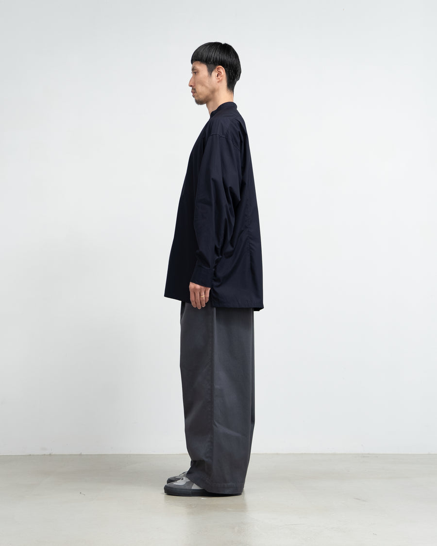 High Count Band Collar Shirt
