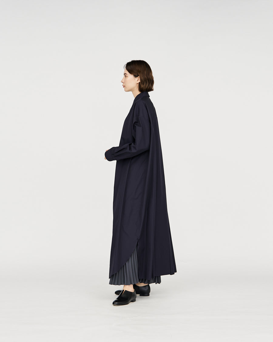 High Count Broad Oversized Regular Collar Shirt Dress