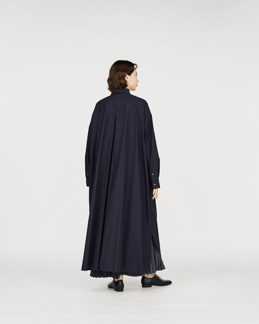 High Count Broad Oversized Regular Collar Shirt Dress