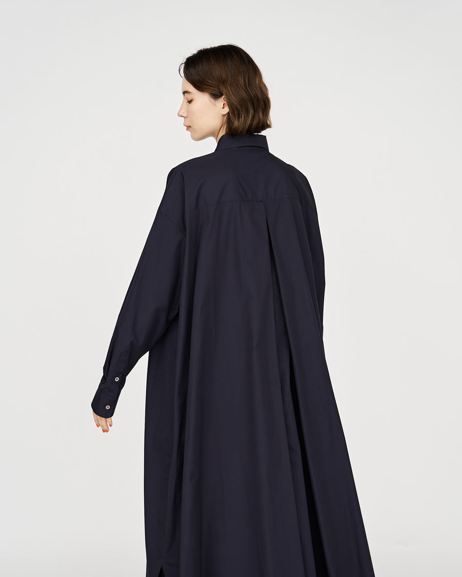 High Count Broad Oversized Regular Collar Shirt Dress