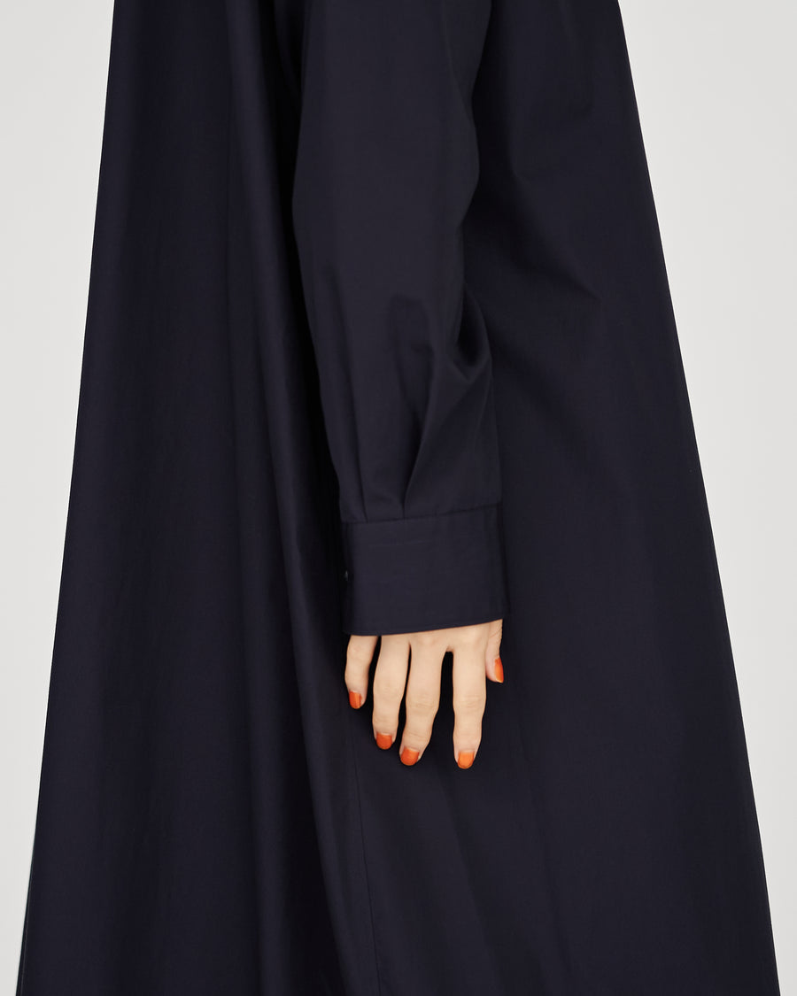 High Count Broad Oversized Regular Collar Shirt Dress