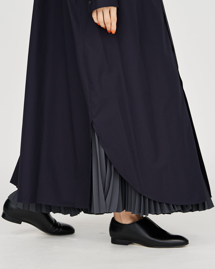 High Count Broad Oversized Regular Collar Shirt Dress
