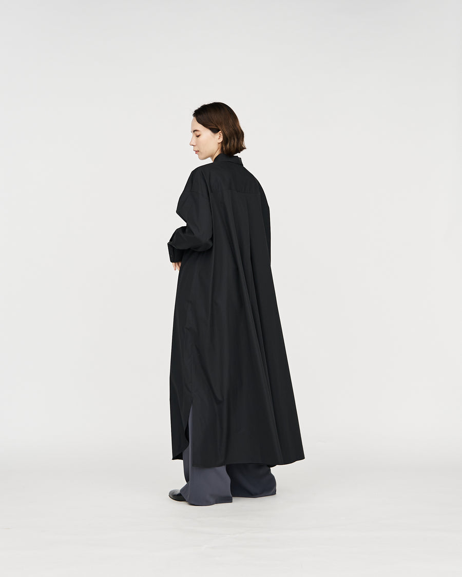 High Count Broad Oversized Regular Collar Shirt Dress