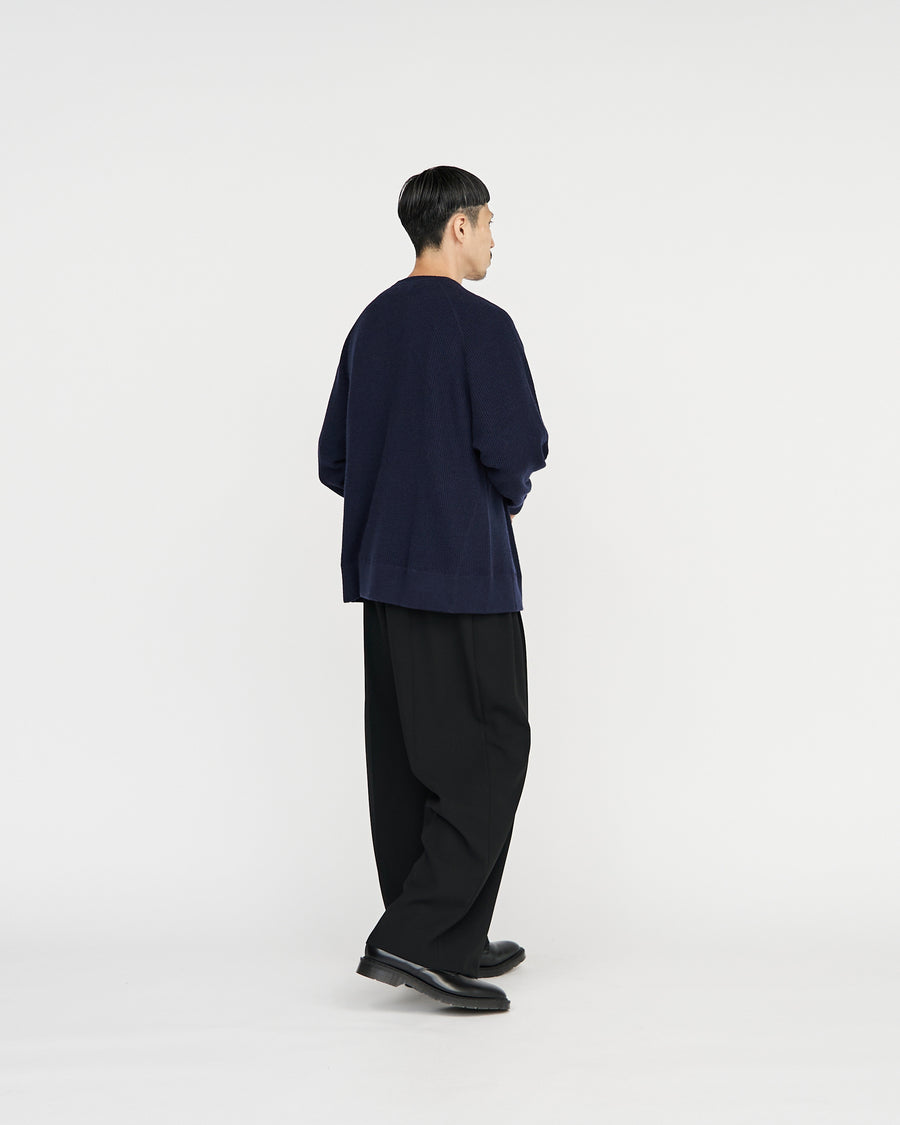 BODHI for Graphpaper Waffle Cashmere Raglan Long Sleeve Tee