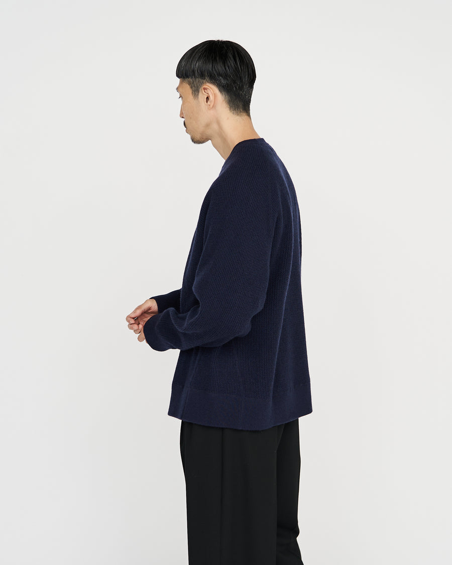 BODHI for Graphpaper Waffle Cashmere Raglan Long Sleeve Tee