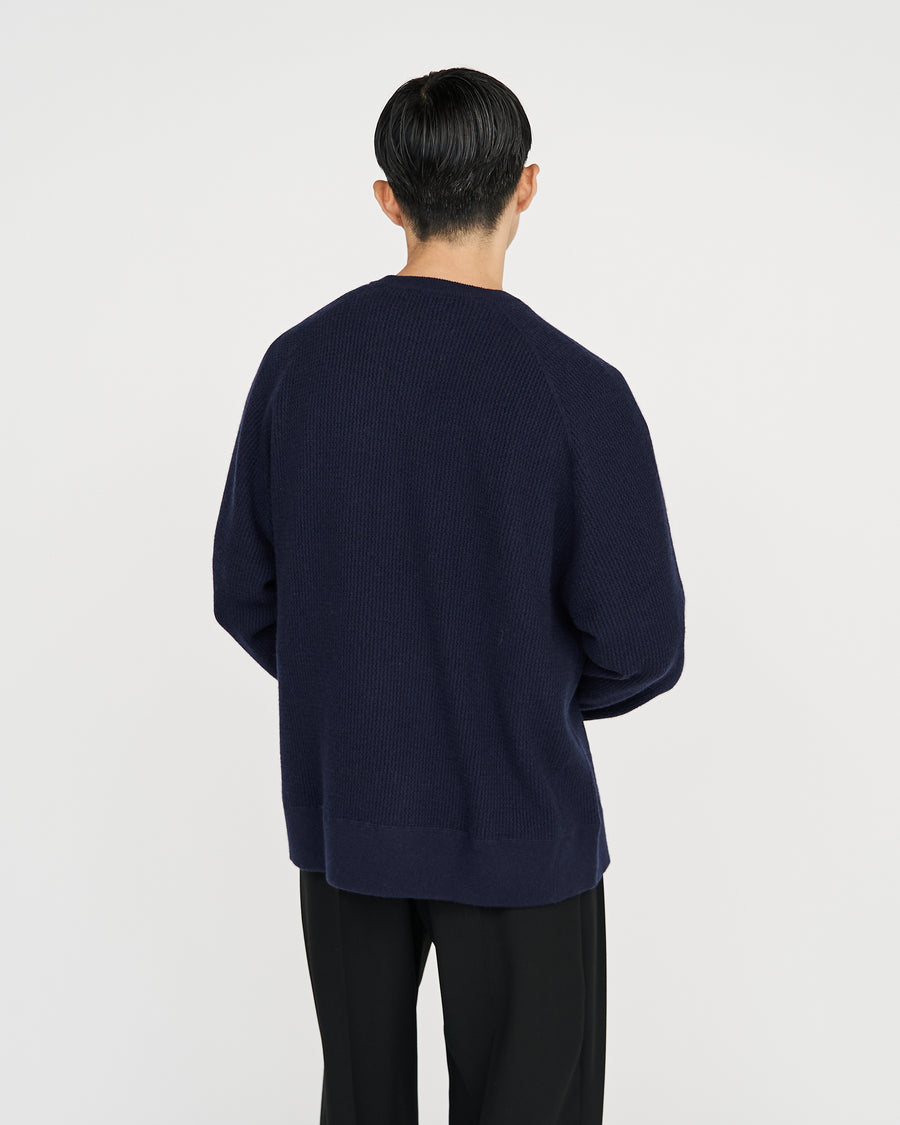 BODHI for Graphpaper Waffle Cashmere Raglan Long Sleeve Tee