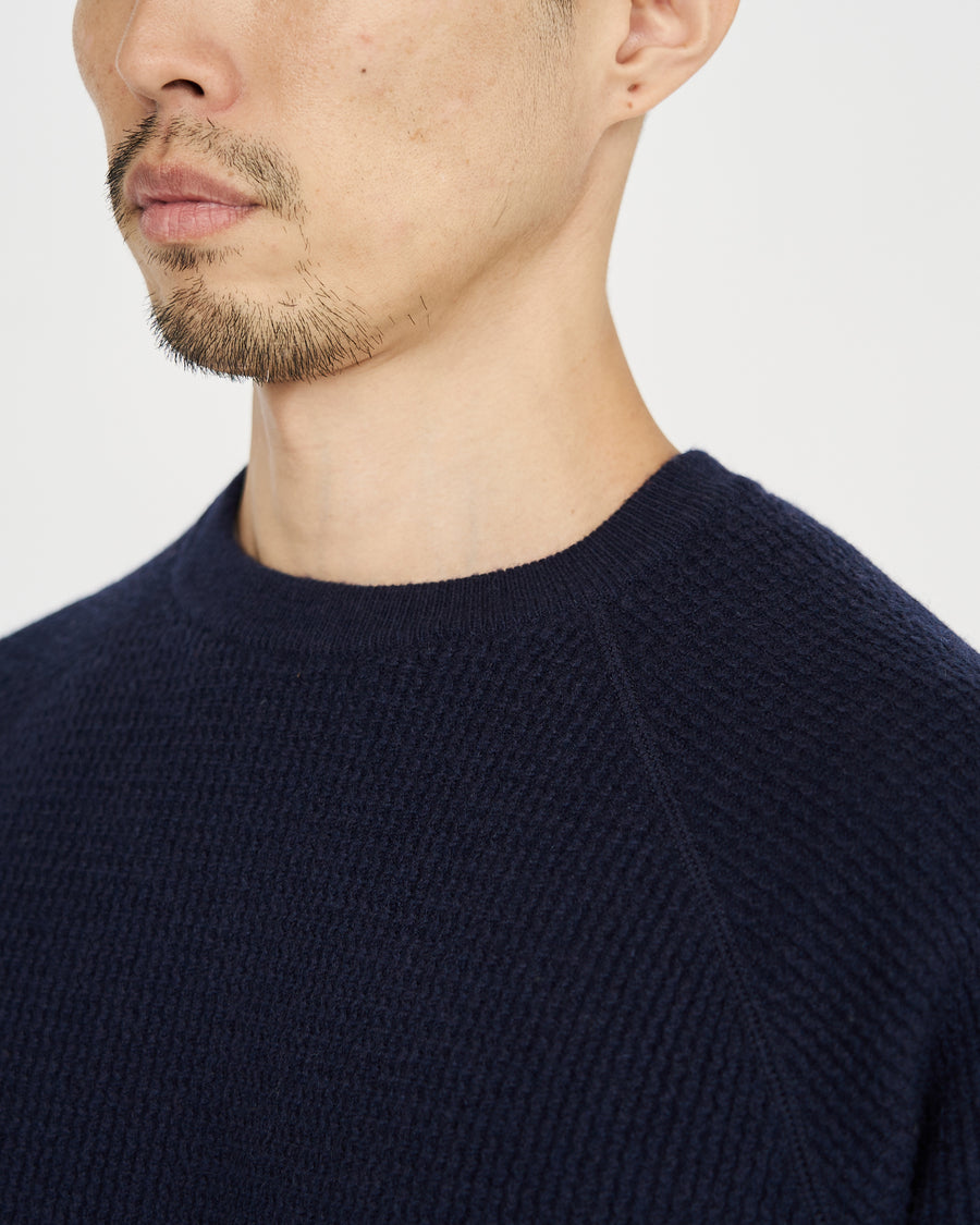 BODHI for Graphpaper Waffle Cashmere Raglan Long Sleeve Tee
