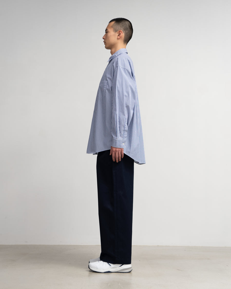 Broad L/S Oversized Regular Collar Shirt