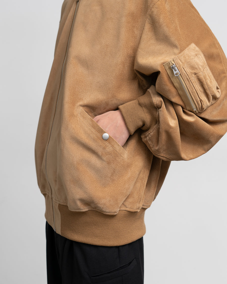 SUEDE BOMBER JACKET