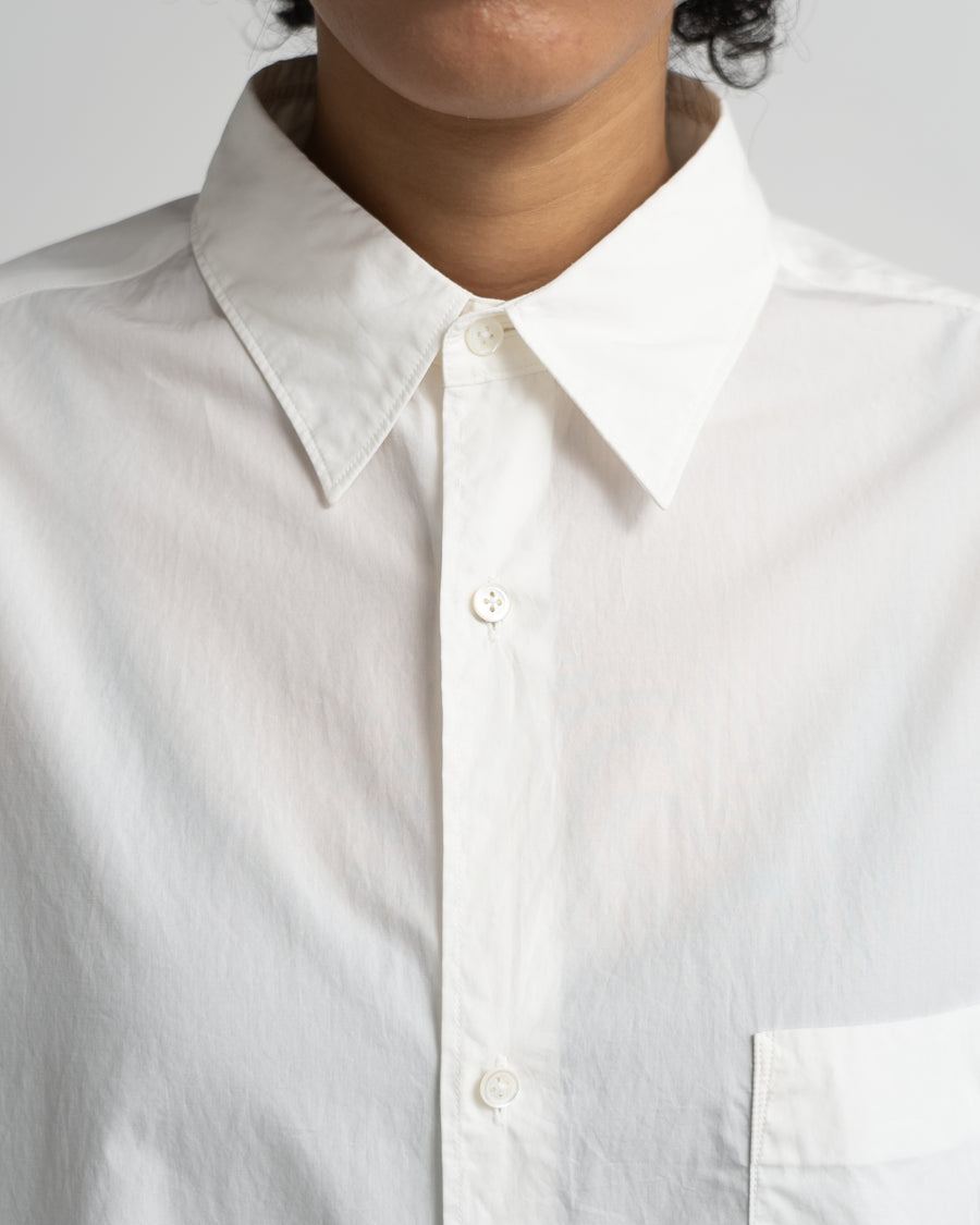 Broad L/S Oversized Regular Collar Shirt