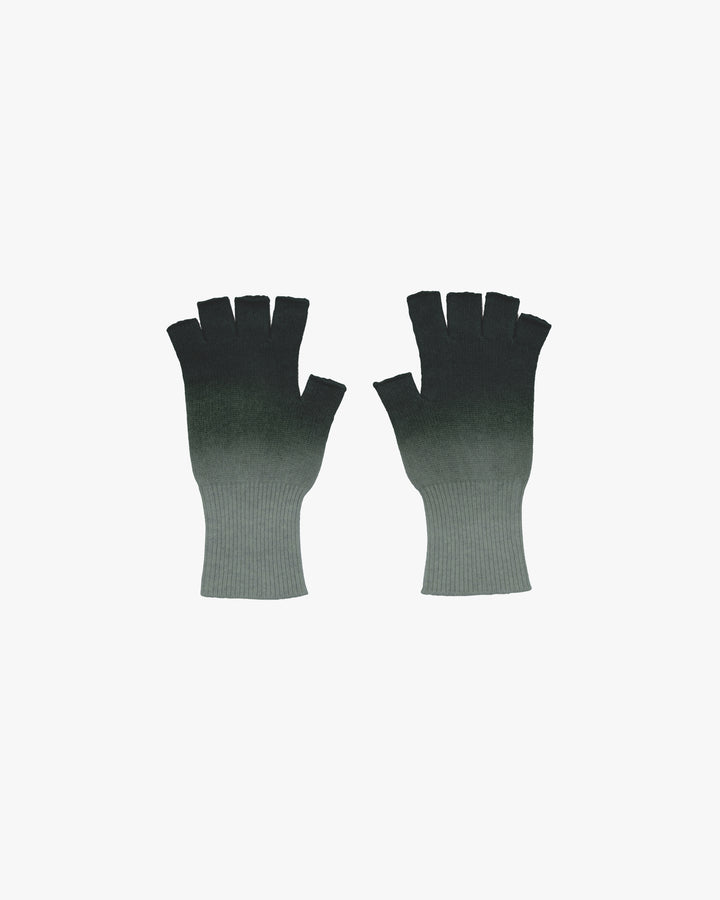 -SALE- Gradient Dyed Wool Knit Fingerless Gloves