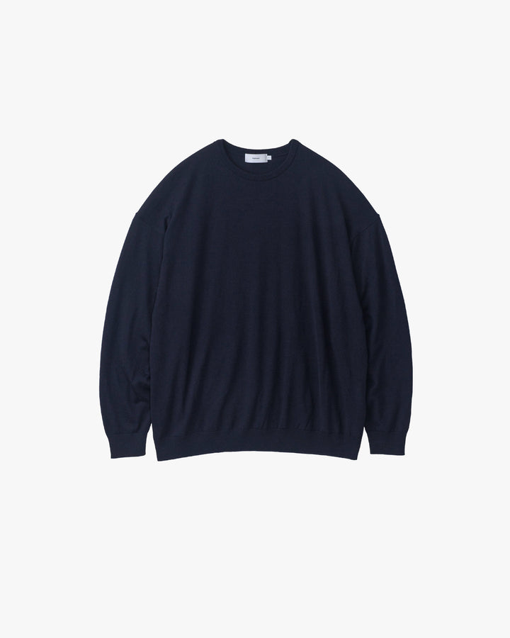 High Gauge L/S Oversized Crew Neck Knit