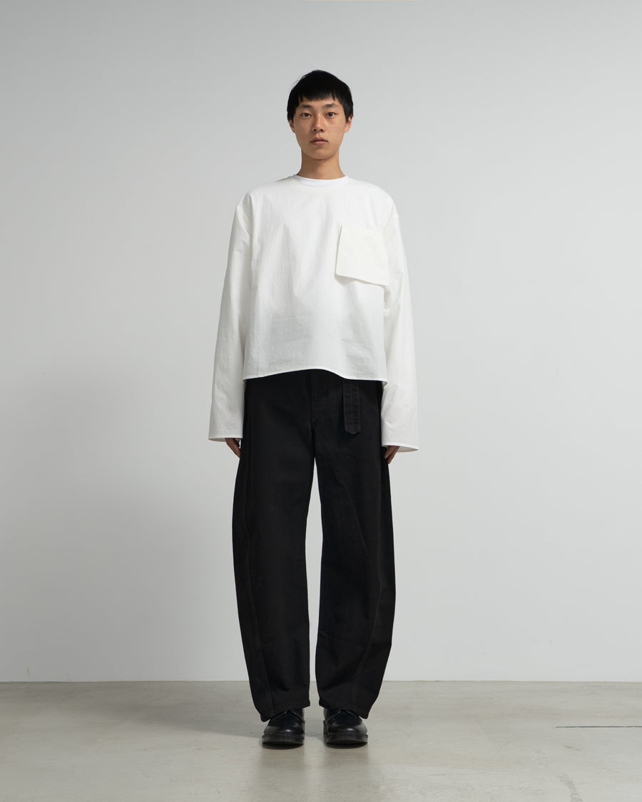 LONG SLEEVE T-SHIRT CREPON